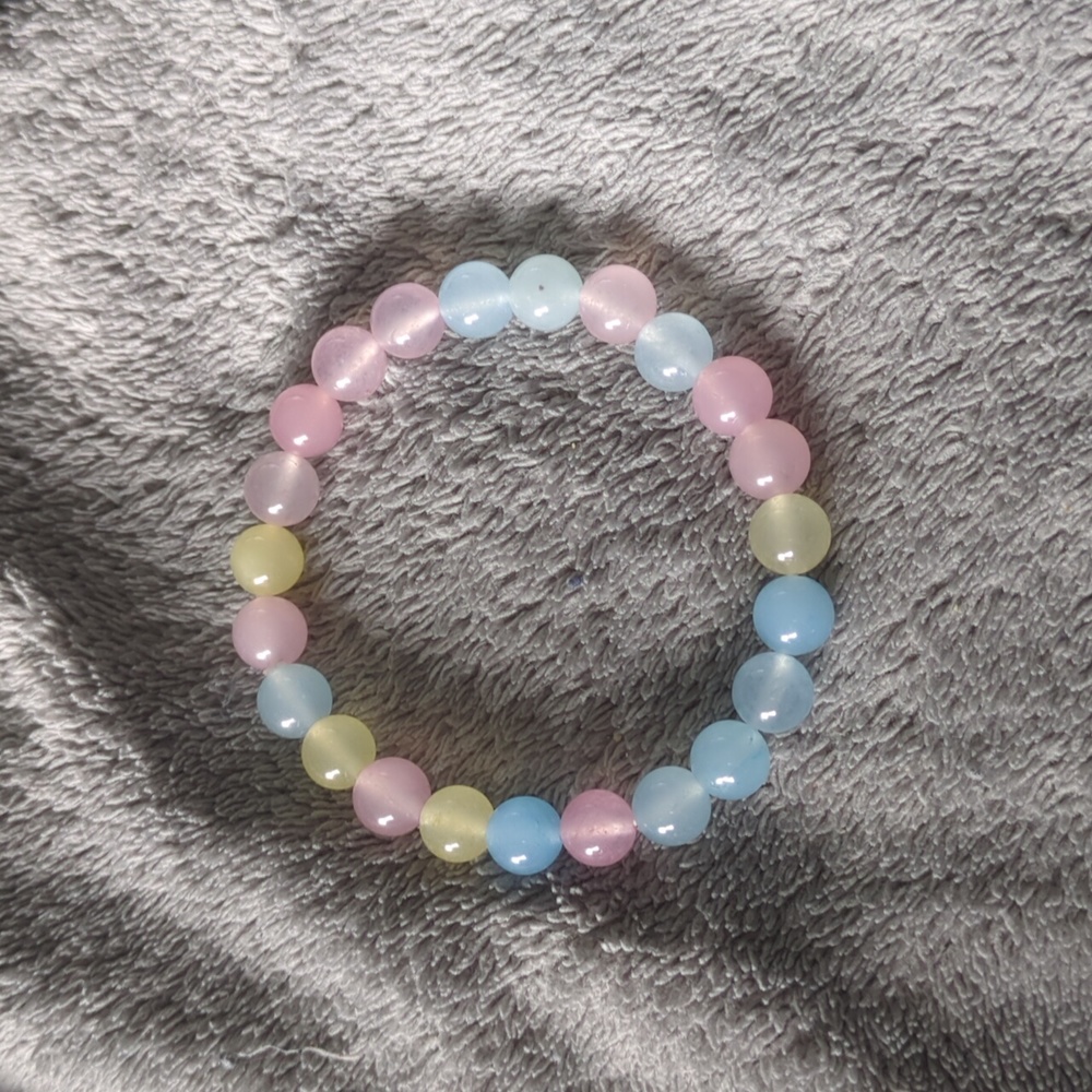 💜Morganite Chalcedony bracelet